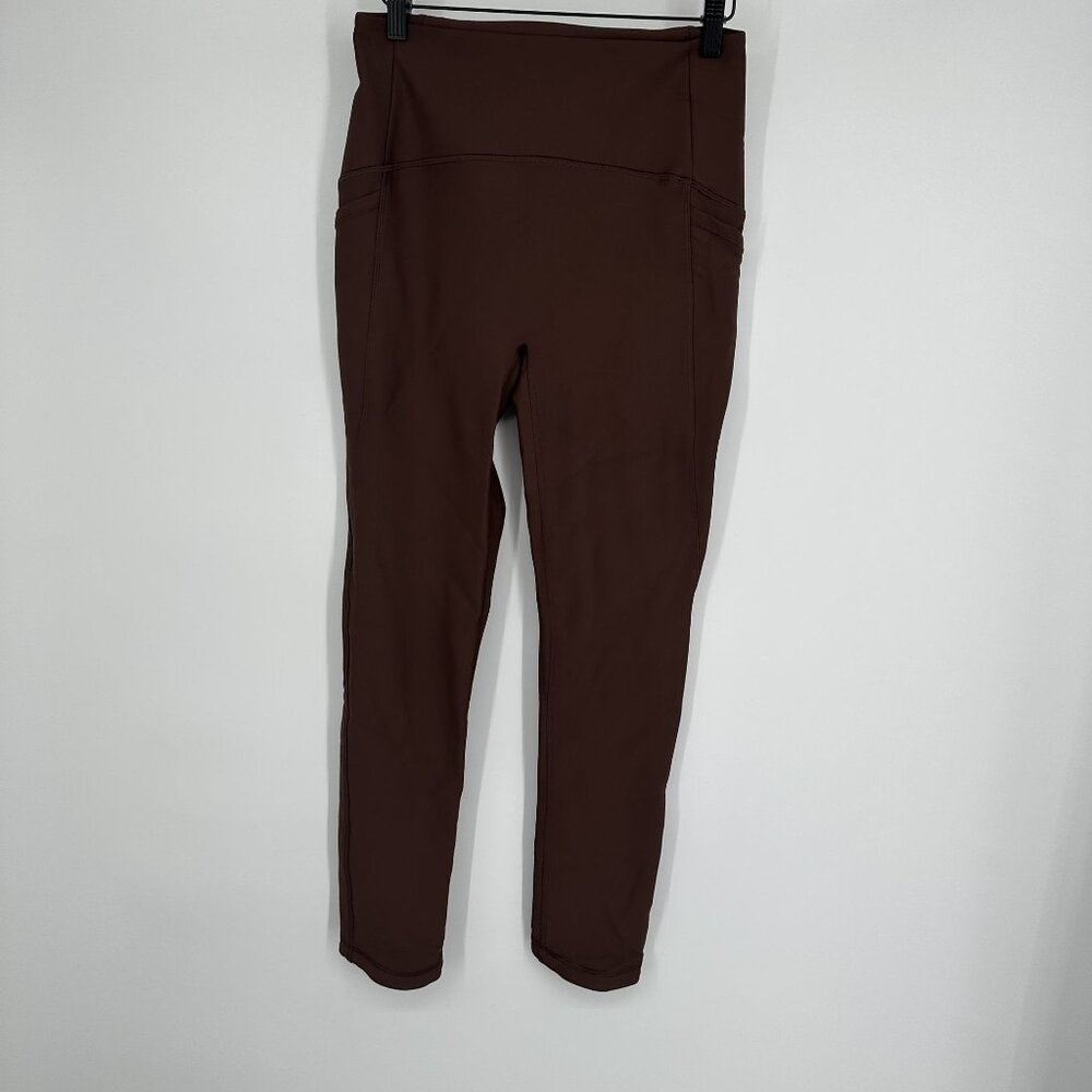 Manduka Women's Athletic Leggings Brown Size Large